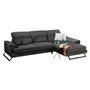 Atelier Del Sofa L3+Chl Sofá Esquinero Derecho, Antracita, 308 cm x 190 cm